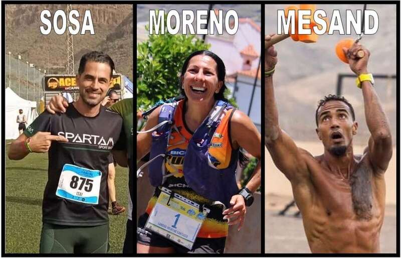 Los tres deportistas que subieron el pasado fin de semana/TA.